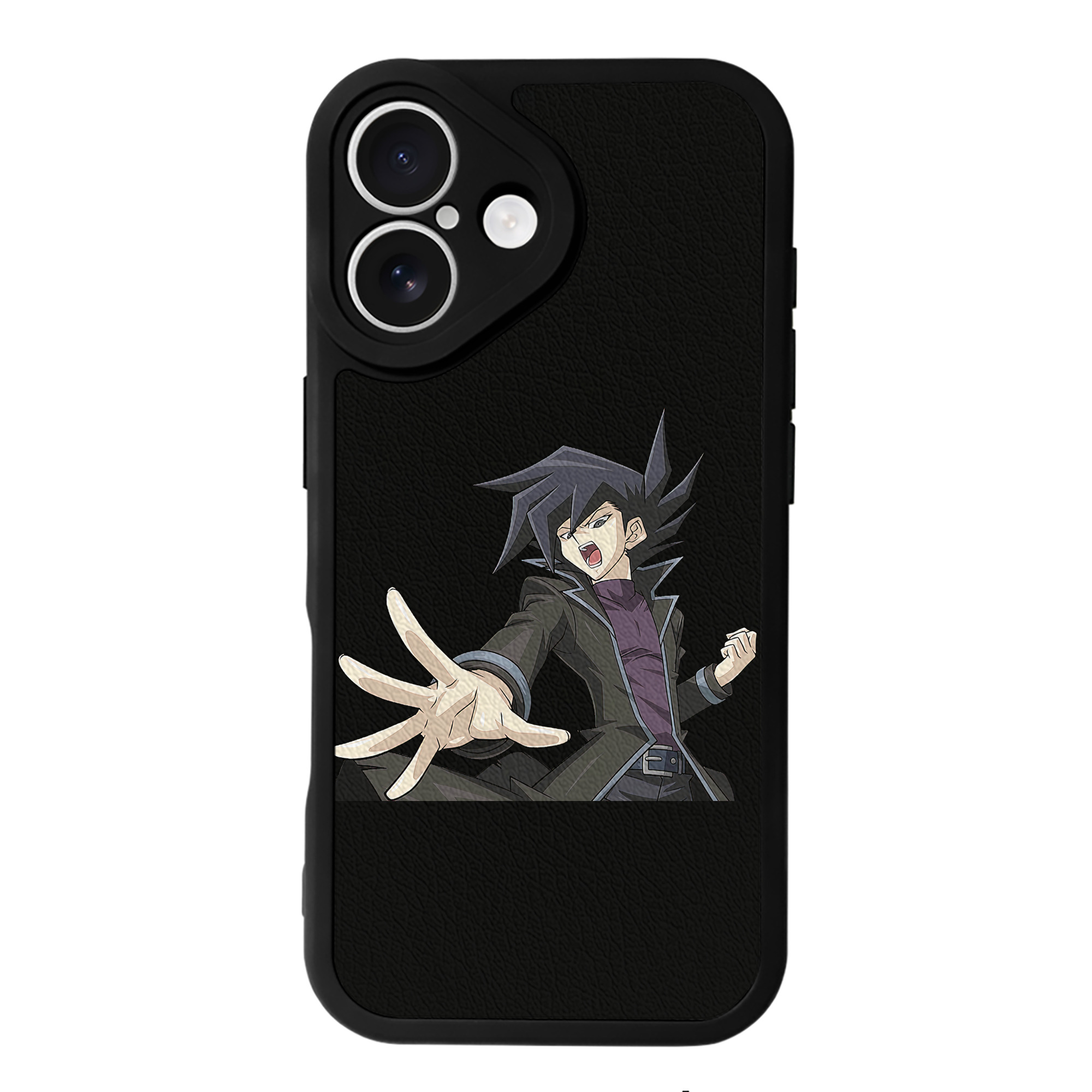 （画像用） 遊☆戯☆王 Yu-Gi-Oh! 【iPhone 16シリーズ対応】シリコンスマホケース（レザー調） 材質：シリコン